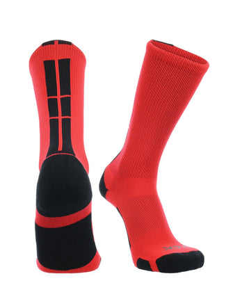 TCK socks Scarlet/Black / X-Large Crew Socks Baseline 3.0 Adult Sizes Team Colors