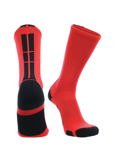TCK socks Scarlet/Black / X-Large Crew Socks Baseline 3.0 Adult Sizes Team Colors