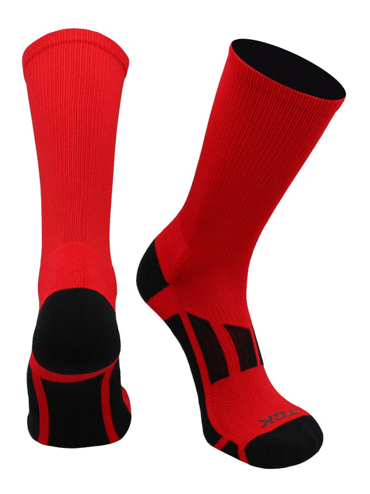 TCK socks Scarlet Red / Large Elite Performance 2.0 Crew Socks For Sports