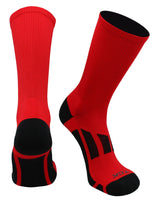 TCK socks Scarlet Red / Large Elite Performance 2.0 Crew Socks For Sports