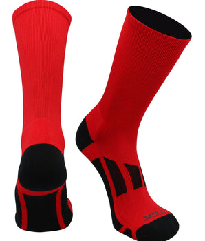 TCK socks Scarlet Red / Large Elite Performance 2.0 Crew Socks For Sports