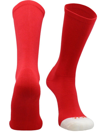 TCK socks Scarlet / Small Athletic Prosport Performance Crew Socks For All Sports