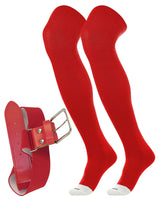 Prosport Over the Knee Socks and Belt | Uniform Combo Set