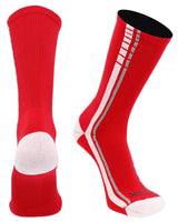 TCK socks Scarlet/White/Grey / Large Basketball & Sport Socks Turbo Crew