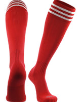 TCK socks Scarlet/White / Medium Finale 3-Stripe Soccer Socks