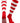 TCK socks Scarlet/White / Small Hoop Striped Rugby Socks