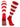 TCK socks Scarlet/White / Small Hoop Striped Rugby Socks