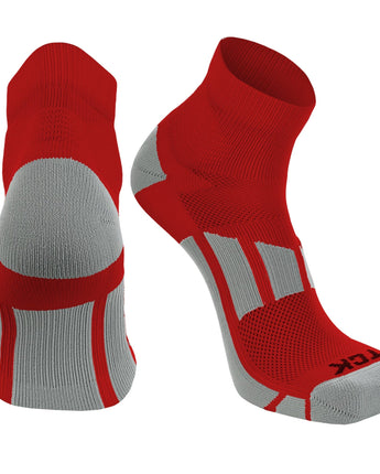 TCK socks Scarlet / X-Large Athletic Performance Ankle Socks for Men and Women