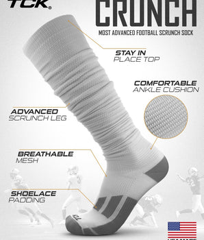 TCK socks Scrunch Football Socks For Boys and Men