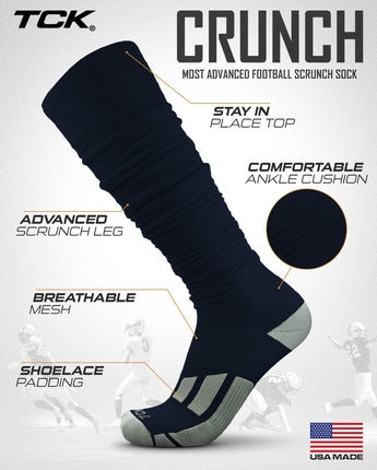 TCK socks Scrunch Football Socks For Boys and Men