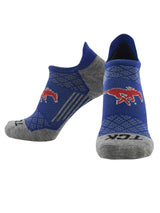 TCK socks SMU Mustangs / Large SMU Mustangs Tour No Show Tab Socks - Made in USA