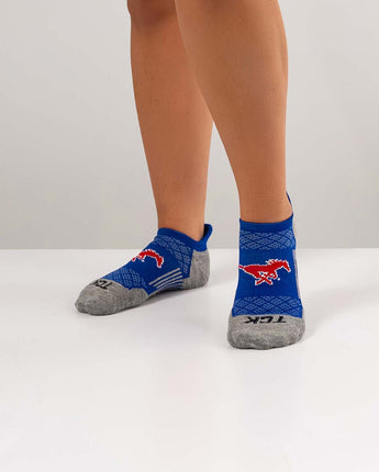 TCK socks SMU Mustangs Tour No Show Tab Socks - Made in USA
