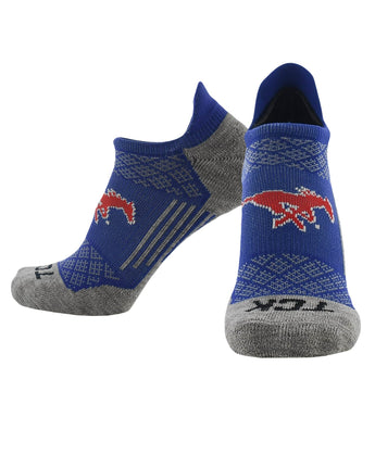 TCK socks SMU Mustangs Tour No Show Tab Socks - Made in USA