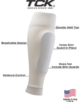 TCK socks Soccer Shin Guard Sleeves