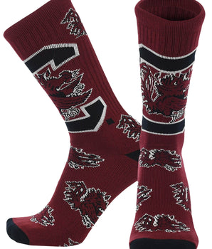 South Carolina Gamecocks Mayhem Crew Socks (Made in the USA)
