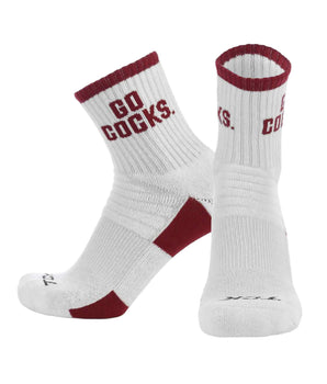 TCK South Carolina Gamecocks Quarter Socks - Made in USA