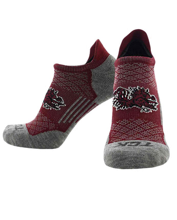 TCK socks South Carolina Gamecocks / Large South Carolina Gamecocks Tour No Show Tab Socks - Made in USA