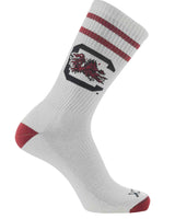 NCAA Vintage College Striped Socks - South Carolina Gamecocks (Large)