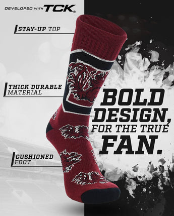 South Carolina Gamecocks Mayhem Crew Socks (Made in the USA)