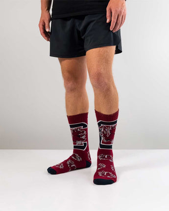 TCK socks South Carolina Gamecocks Mayhem Crew Socks (Made in USA)