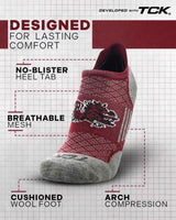 TCK socks South Carolina Gamecocks Tour No Show Tab Socks - Made in USA