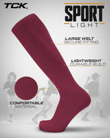 TCK socks Sport Light Team Uniform Tube Socks - Solid Colors by TCK