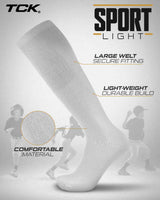 TCK socks Sport Light Team Uniform Tube Socks - Solid Colors by TCK