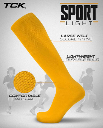 TCK socks Sport Light Team Uniform Tube Socks - Solid Colors by TCK