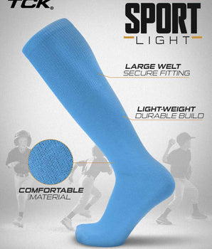 TCK socks Sport Light Team Uniform Tube Socks - Solid Colors by TCK