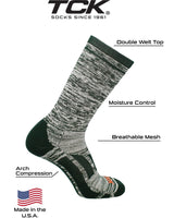 TCK socks Sports Heathered Crew Socks
