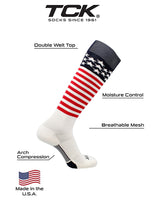 TCK socks Stars and Stripes USA Baseball Socks