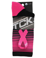 TCK socks Stripes Breast Cancer Awareness Crew Socks