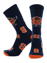 TCK socks Syracuse Navy/Orange / Large Syracuse Orange Mayhem Crew Socks (Made in USA)