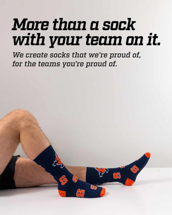 TCK socks Syracuse Orange Mayhem Crew Socks (Made in USA)