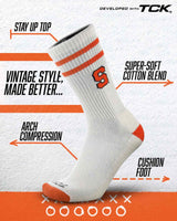 TCK socks Syracuse Orange | Vintage | NCAA Mens and Womens Soft Cotton Sock