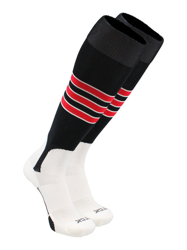 TCK socks TCK Baseball Stirrup Socks with Stripes Pattern D