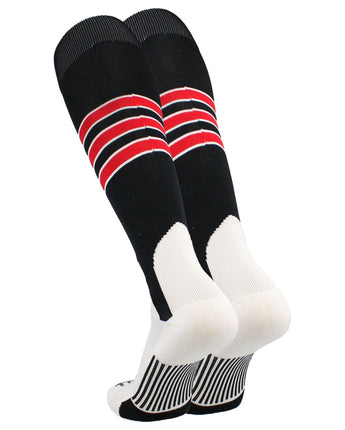 TCK socks TCK Baseball Stirrup Socks with Stripes Pattern D