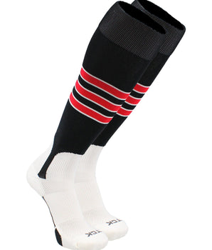 TCK socks TCK Baseball Stirrup Socks with Stripes Pattern D