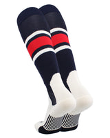 TCK socks TCK Baseball Stirrup Socks with Stripes Pattern E
