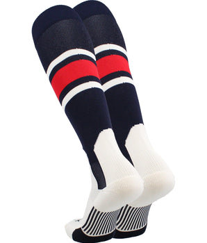 TCK socks TCK Baseball Stirrup Socks with Stripes Pattern E
