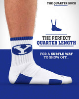 TCK socks TCK BYU Cougars Quarter Socks - Made in USA