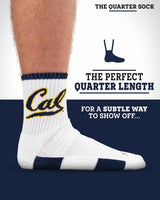 TCK socks TCK Cal Berkeley Golden Bears Quarter Socks - Made in USA