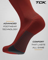 TCK socks TCK Dugout Over the Knee Socks For Baseball, Softball, Football Solid Team Colors