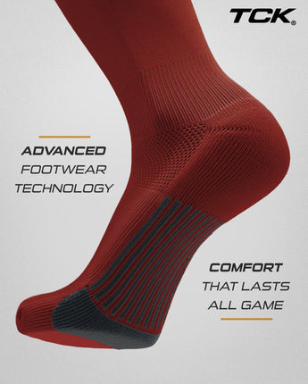 TCK socks TCK Dugout Over the Knee Socks For Baseball, Softball, Football Solid Team Colors