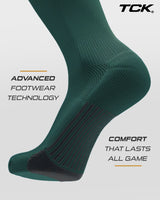 TCK socks TCK Dugout Over the Knee Socks For Baseball, Softball, Football Solid Team Colors