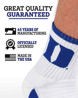 TCK socks TCK Duke Blue Devils Quarter Socks - Made in USA