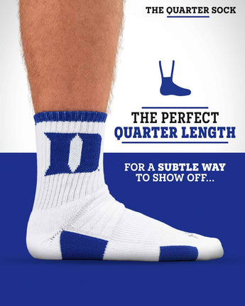 TCK socks TCK Duke Blue Devils Quarter Socks - Made in USA