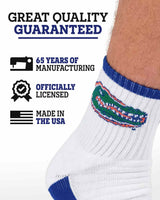 TCK socks TCK Florida Gators Quarter Socks - Made in USA