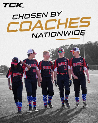 TCK socks TCK Freedom Dugout Stars and Stripes OTC Baseball & Softball Socks - USA Made