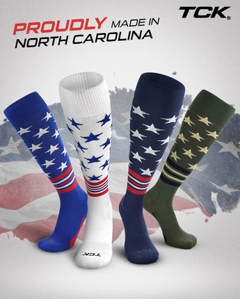 TCK socks TCK Freedom Dugout Stars and Stripes OTC Baseball & Softball Socks - USA Made